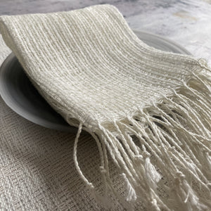 Linen napkin Aina in ivory 40x40 cm