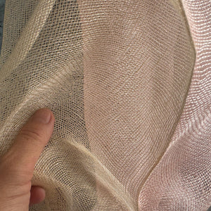 Double layer linen scarf Tinita Pastel Nude 50x200cm