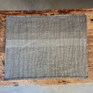 Linen napkin in silver grey