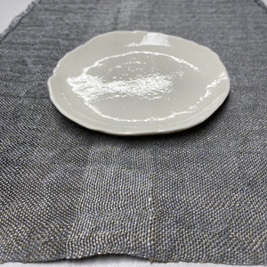 Linen placemat Ieva in silver grey 40 x 30 cm