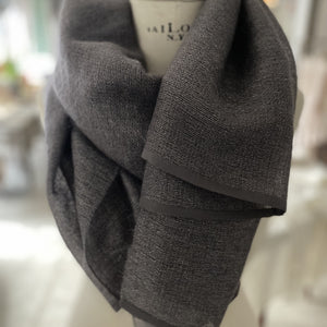 Cashmere scarf with silk edge 80x190cm