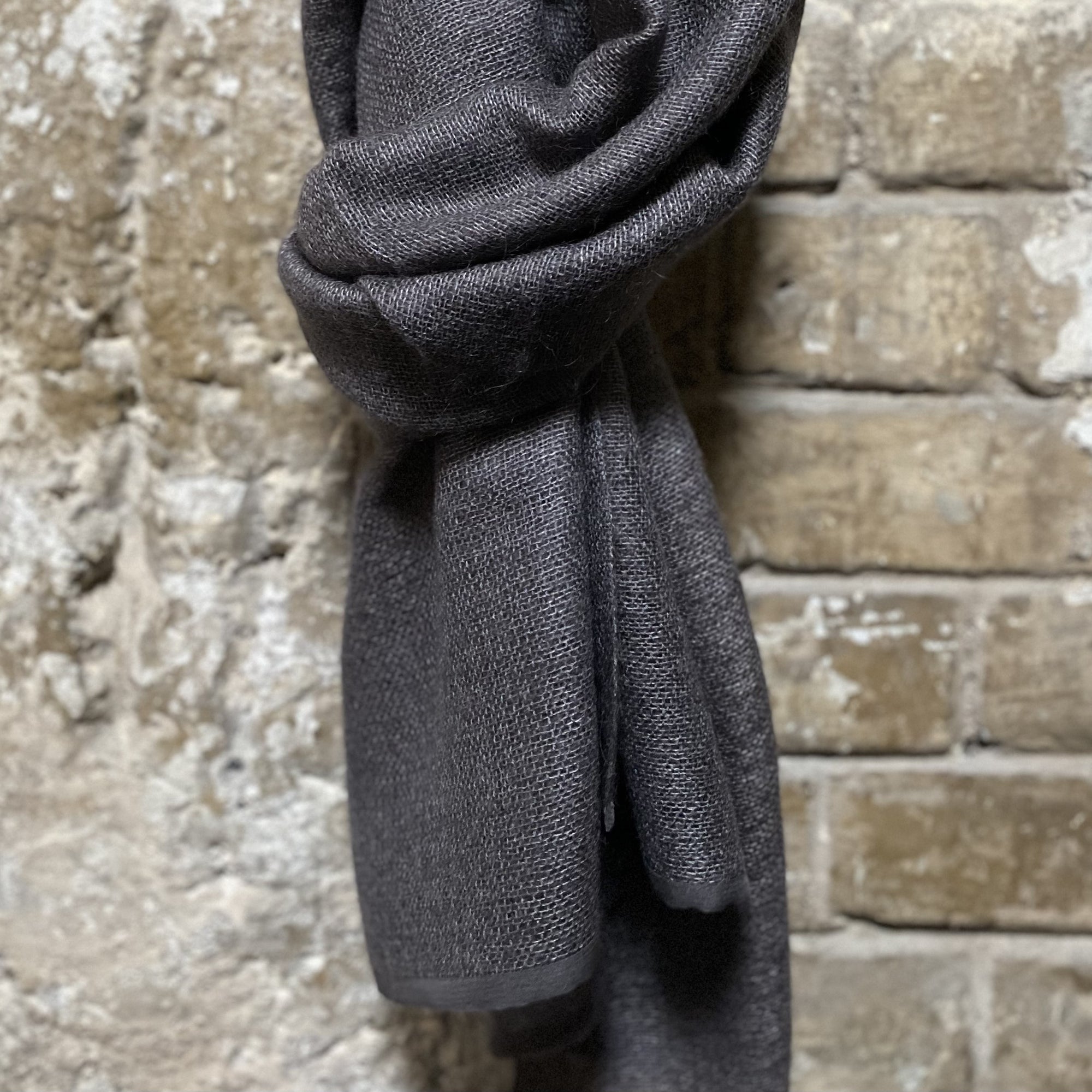 Cashmere scarf with silk edge 80x190cm